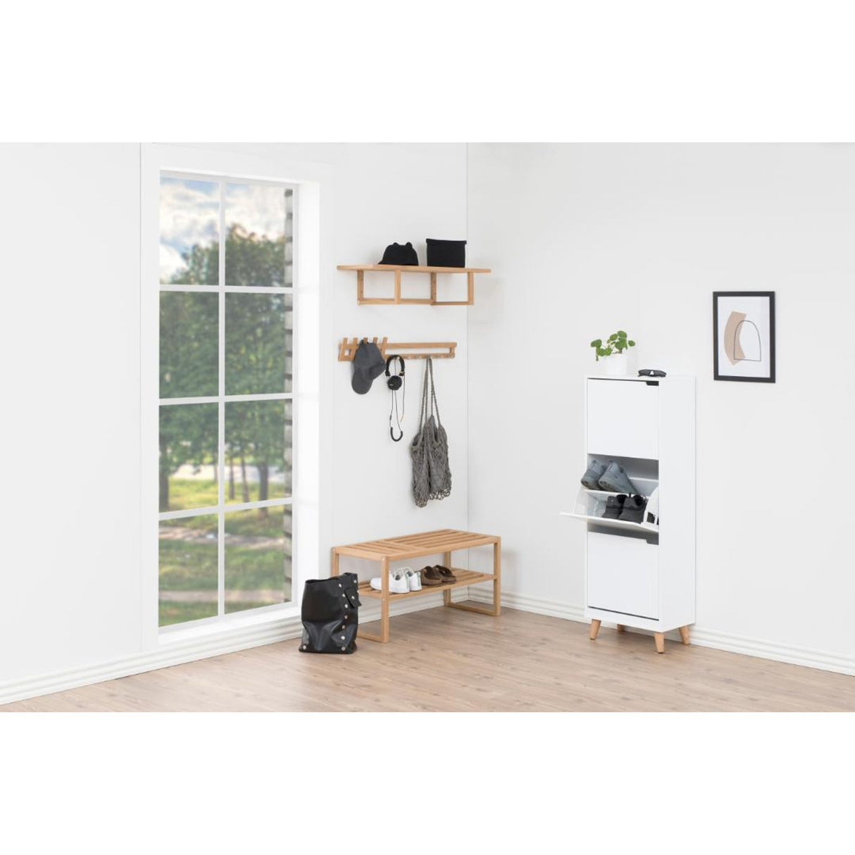 Kirkenes Skoskåp 133x47x30 cm