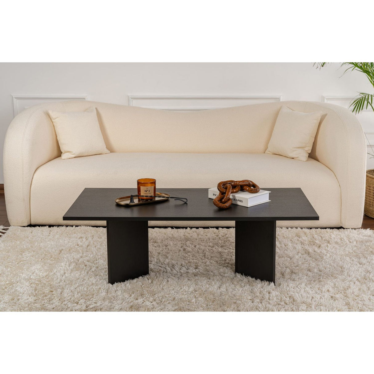 Rebecca Soffbord Wood Black