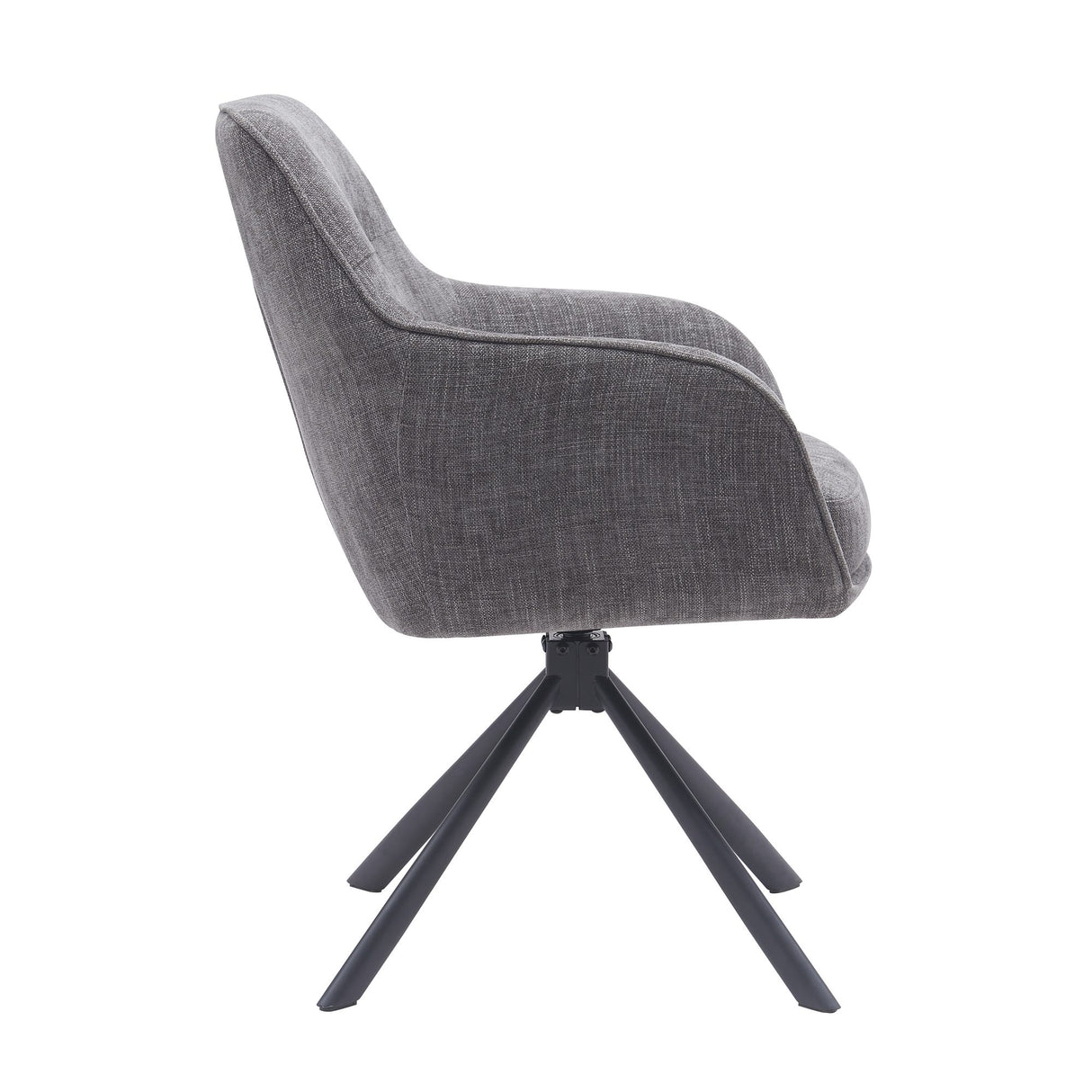 Kate Snurrstol TOP Granitgrå, Metall