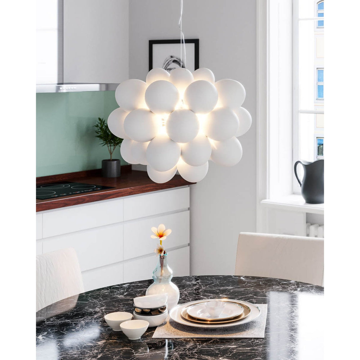 Gross 50 cm Taklampa Vit matt