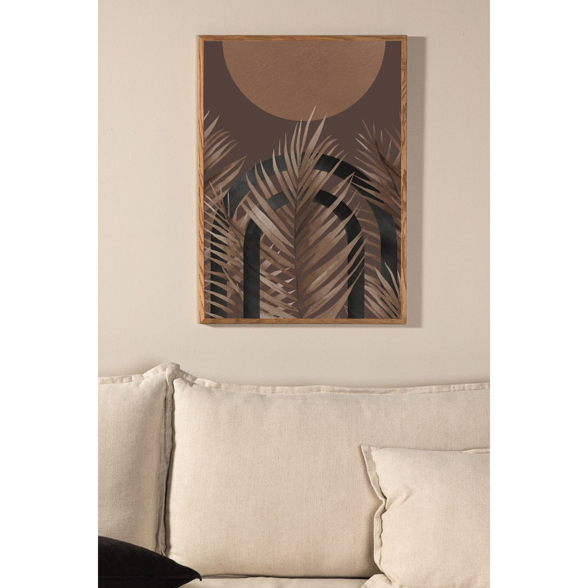 Strukturer Poster Brun, 70 x 100 cm