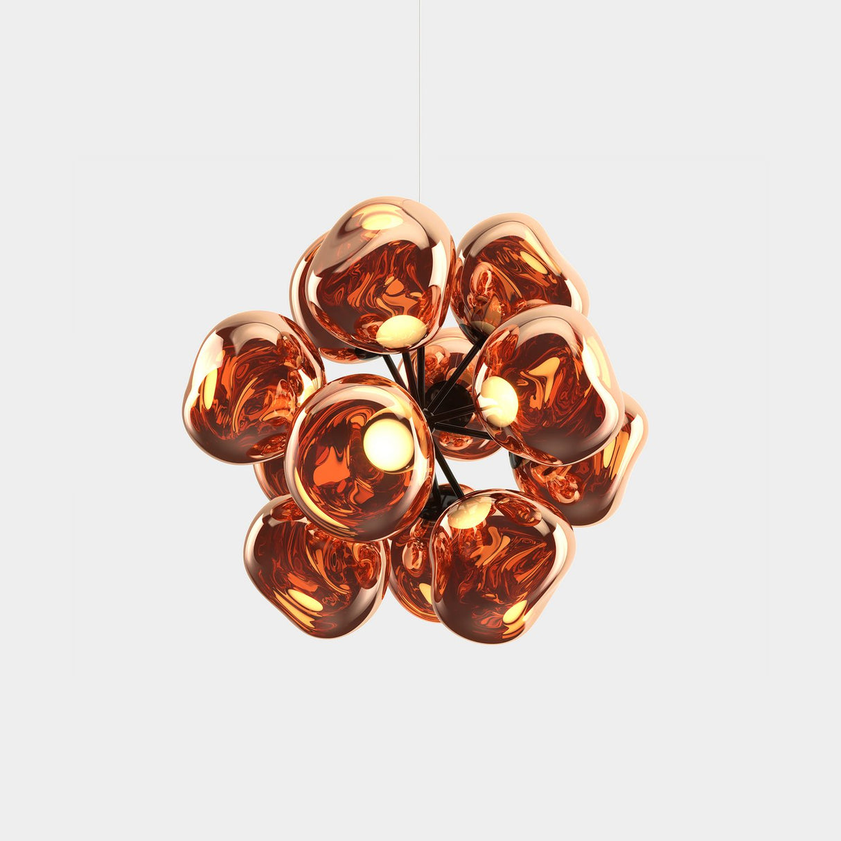 Melt Ljuskrona Copper, Black