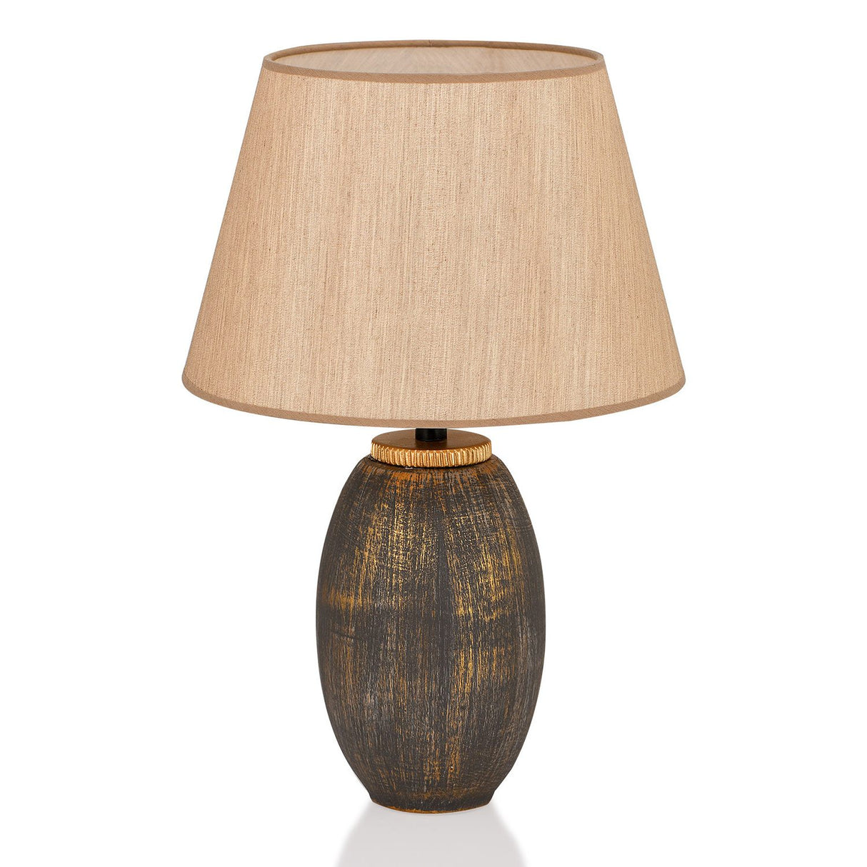 Thimphu (40 x 30 x 40 cm) Brun guld Bordslampa