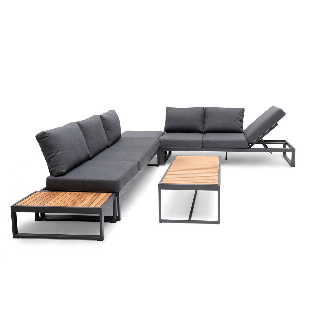 Oxelunda Utesidobord Lågt Grå