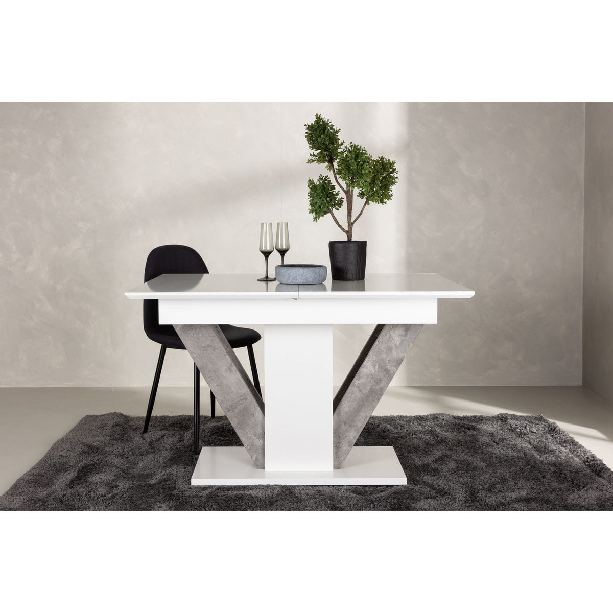 Disa Rektangulärt matbord Vit, 80 x 120