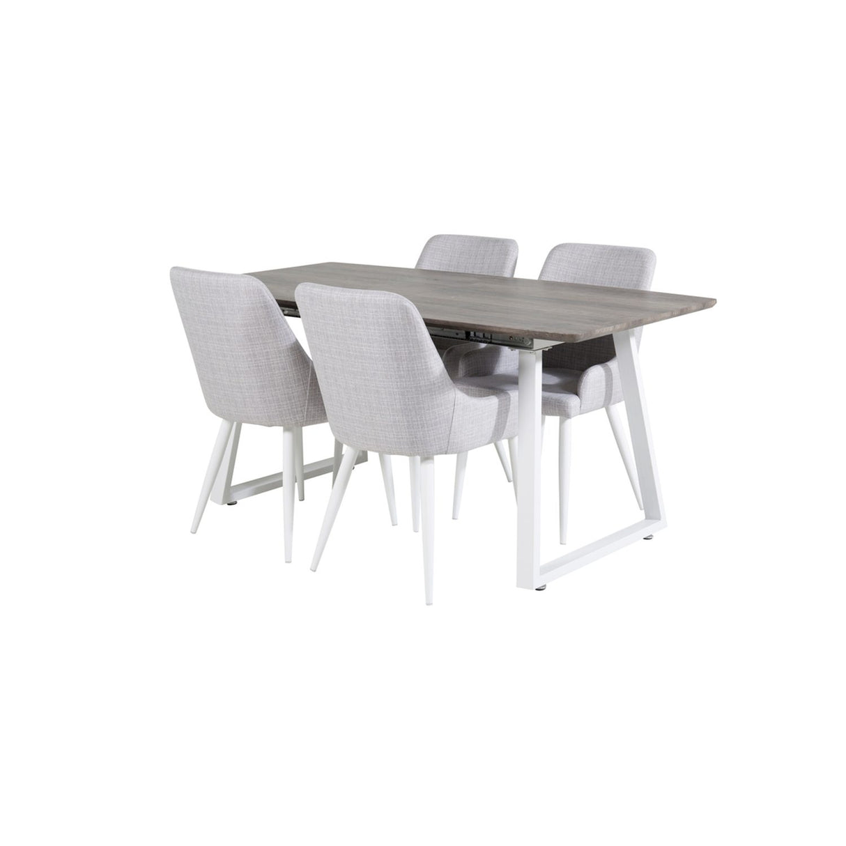 Inca, Plaza Rektangulär matgrupp Grå,Vit, Grå,Vit, 160 x 85