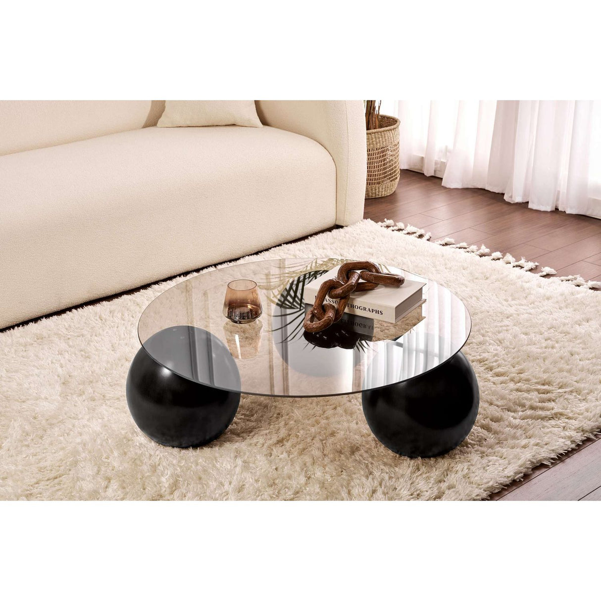 Lima (85 x 30 x 85 cm) Soffbord Svart / Brons