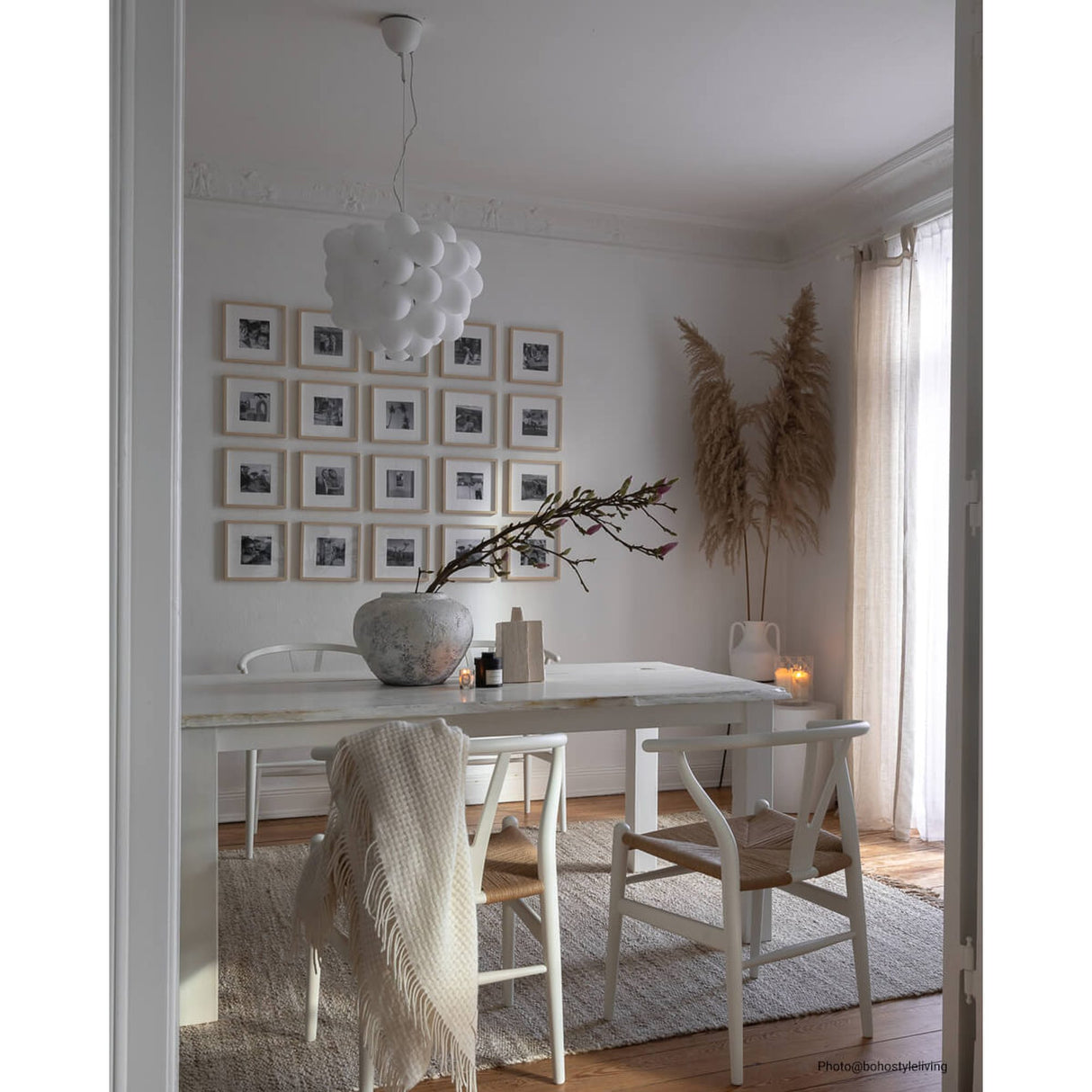 Gross 50 cm Taklampa Vit matt