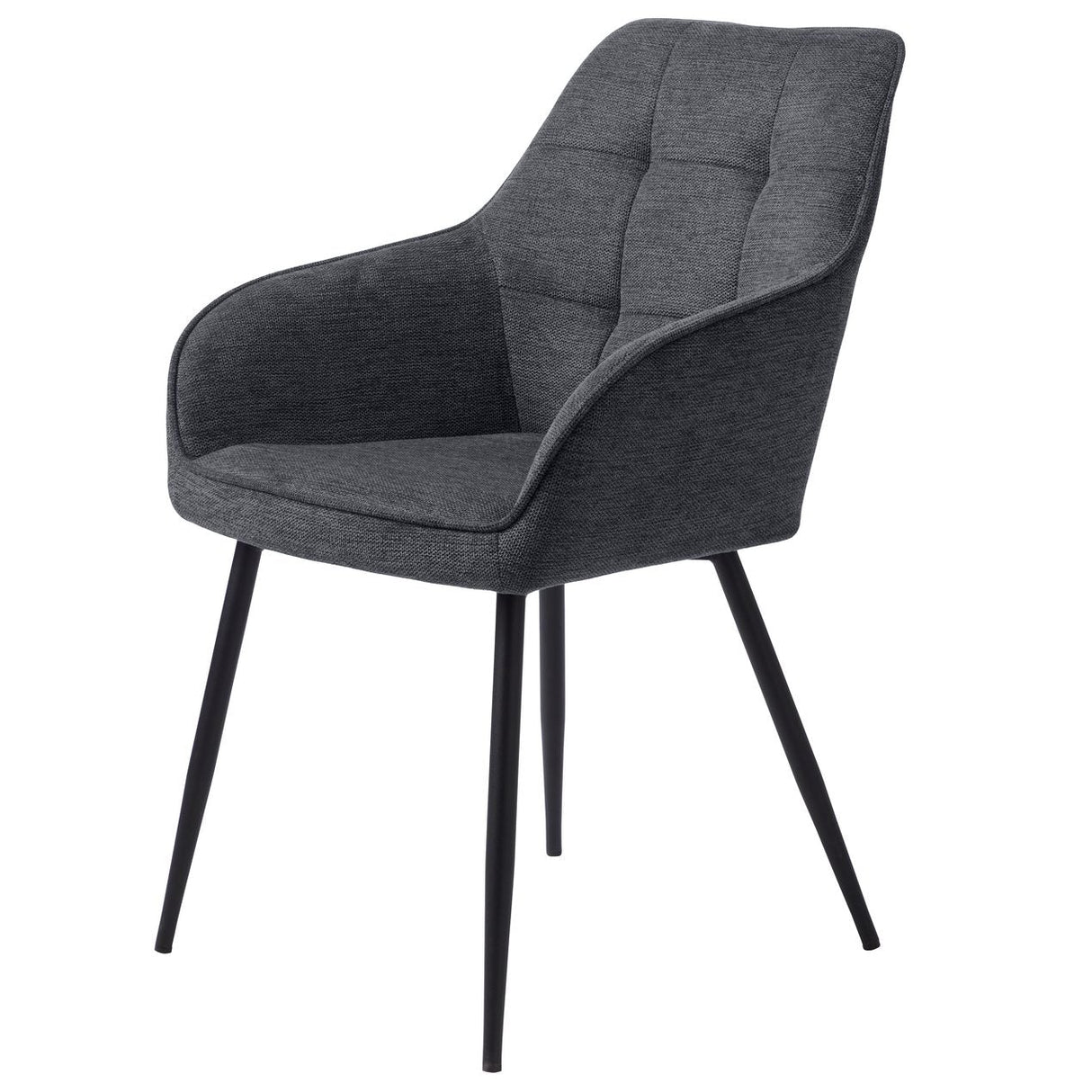 Cubo Stol Fyrkant Mörkgrå sammet