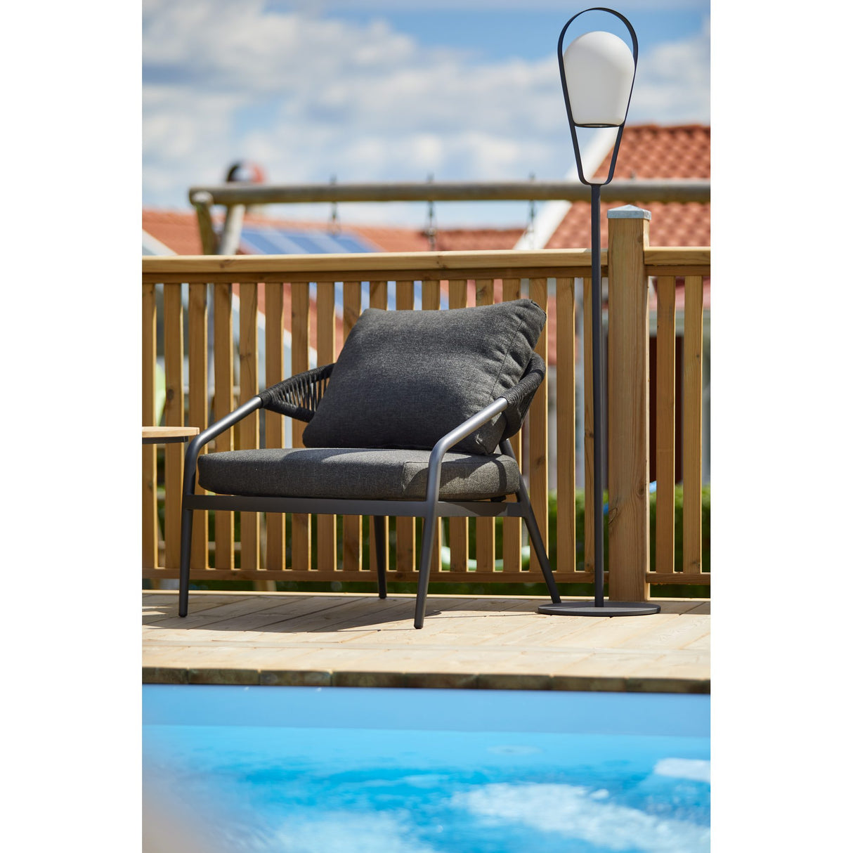 Ekeryd Utefåtölj Antracitgrå 2-Pack