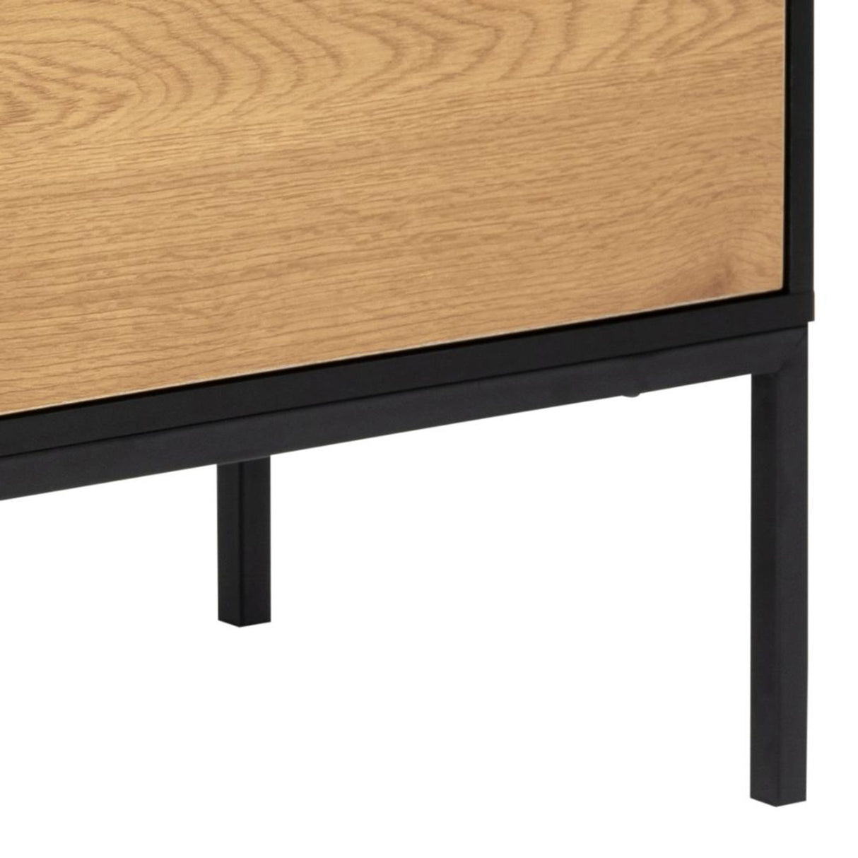 Notting Hill Sideboard 3 lådor 120x40x82 cm Svart/Ek