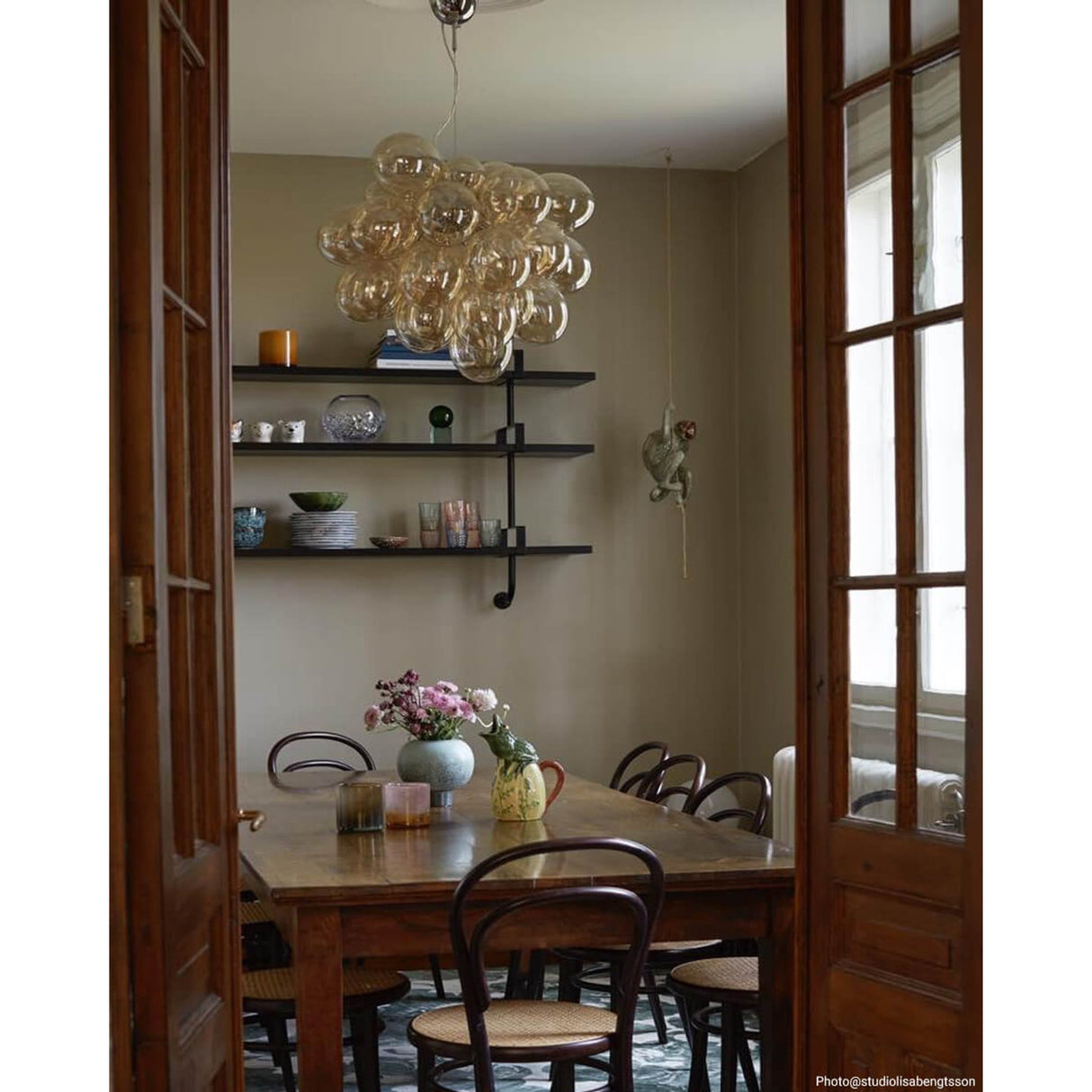 Gross Grande Taklampa Amber