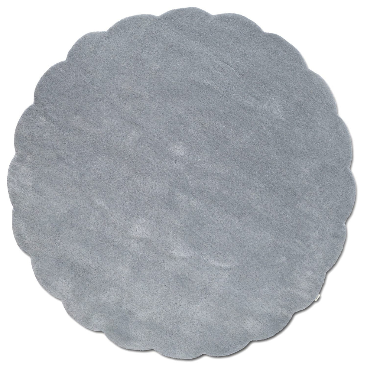 Shell Rund 120 cm Matta Blå