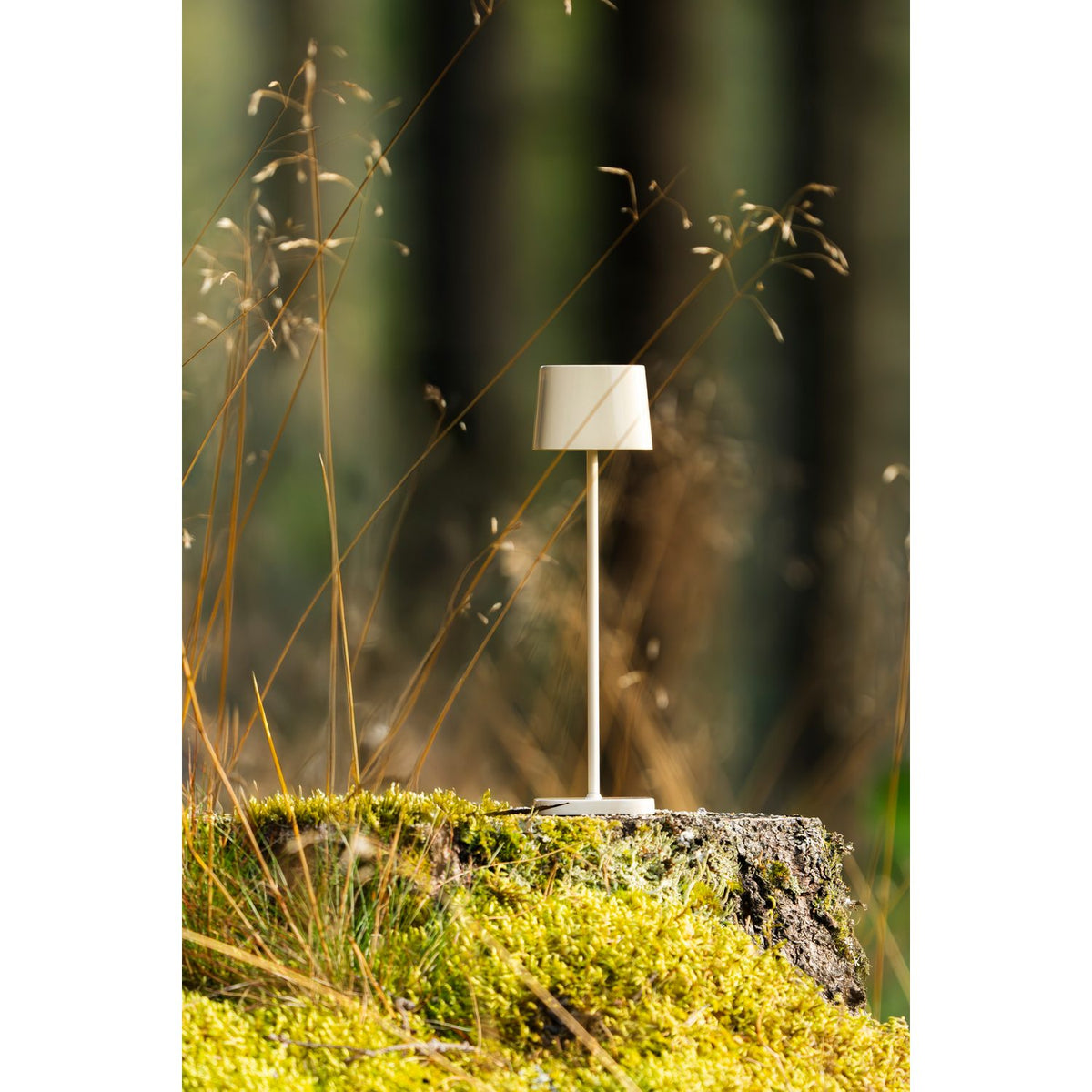 Capri mini bordslampa USB Bordslampa Ute/Inne Gräddvit