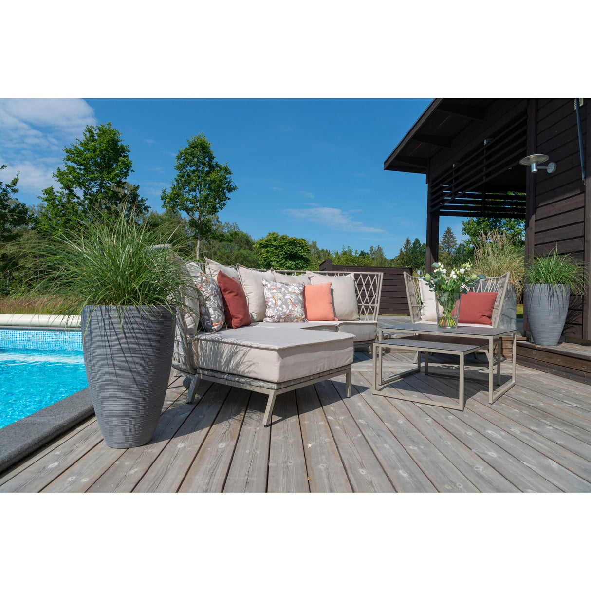 Jet Set Utesatsbord Beige