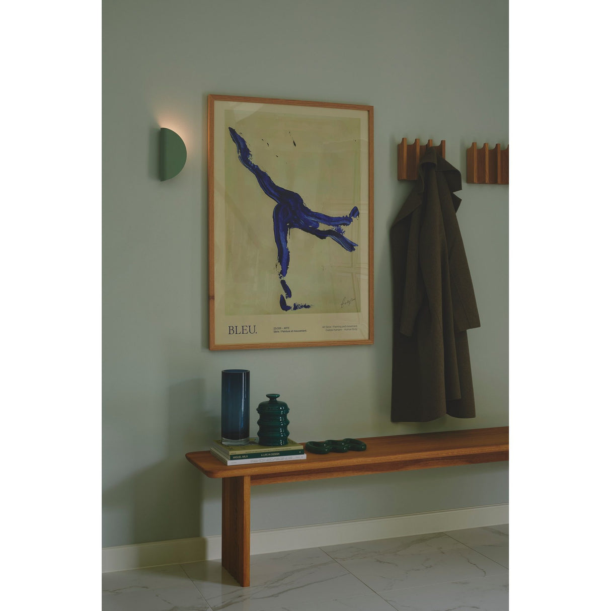 Model 2110 Vägglampa Grön