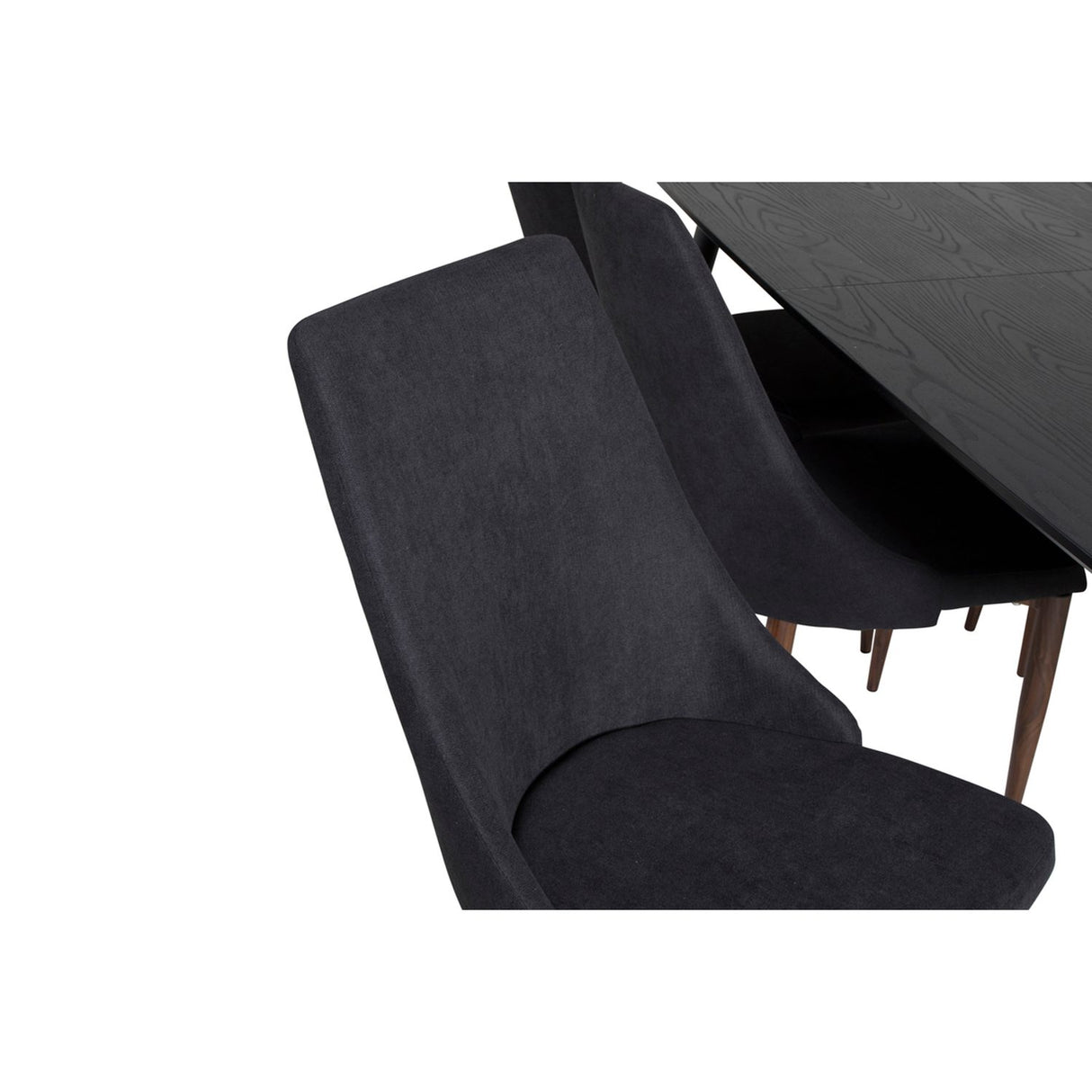 Gold, Leone Rektangulär matgrupp Svart,Natur, Svart, 180 x 85