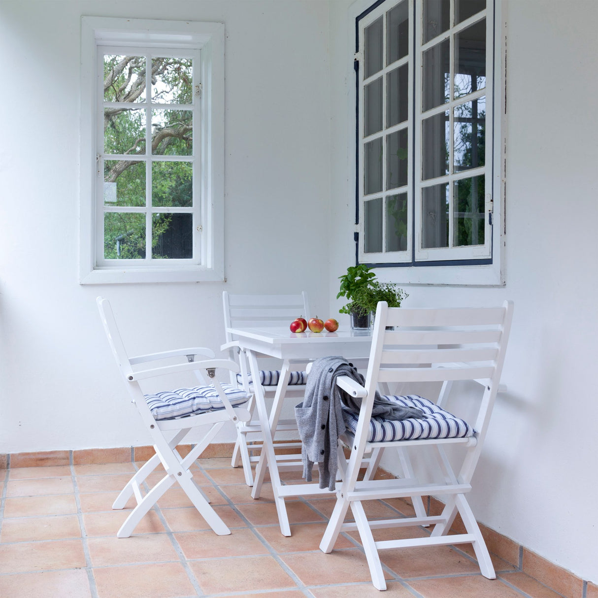 York 70x70 cm Klaffbord Vit