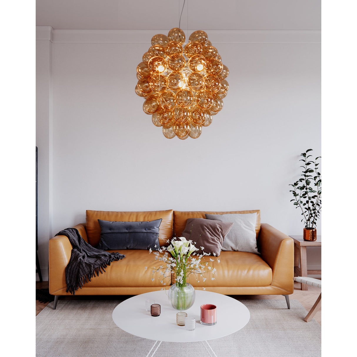 Deluxe Taklampa Konjak