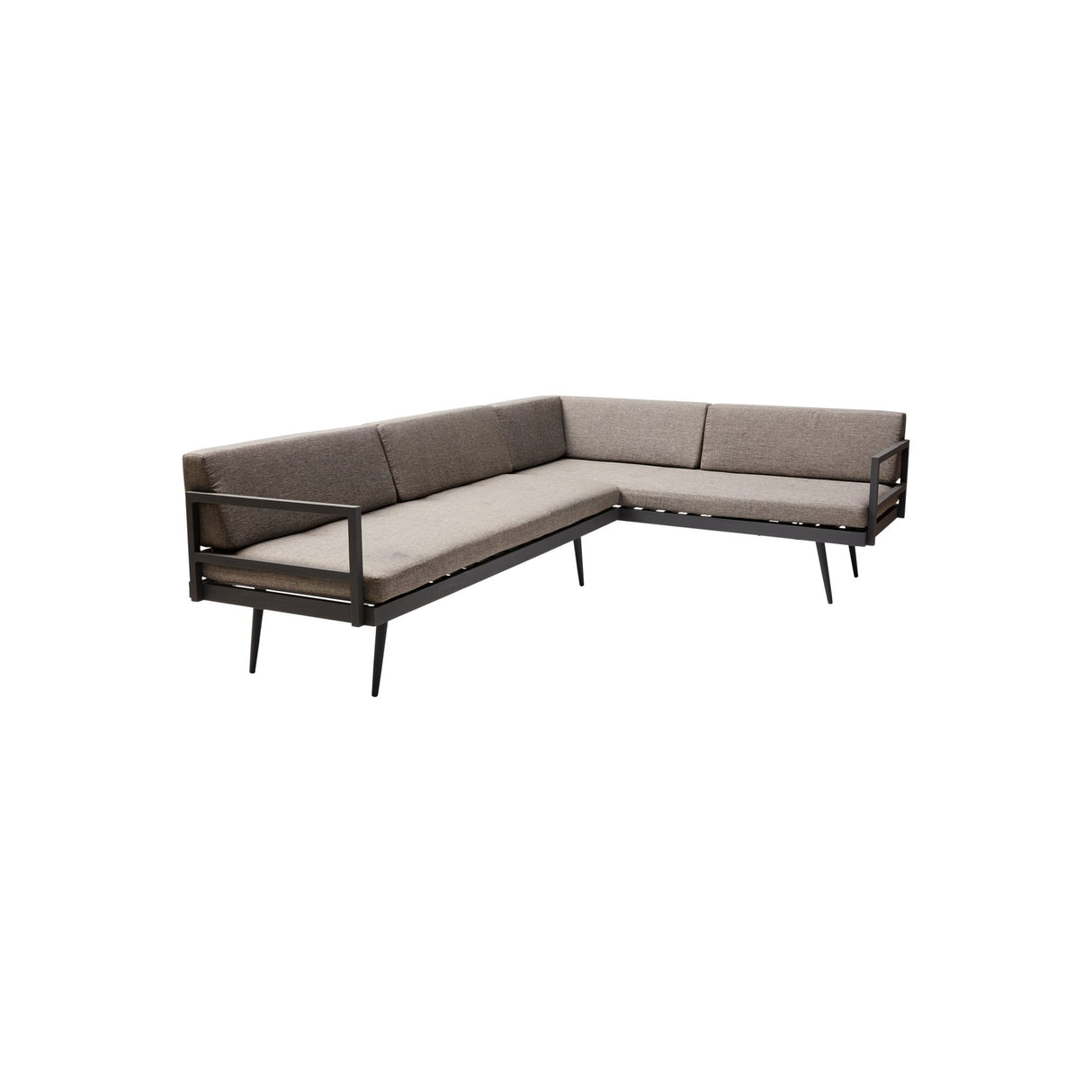 Rio 4 personer Loungesoffa Gråa dynor/Antracit Aluminium