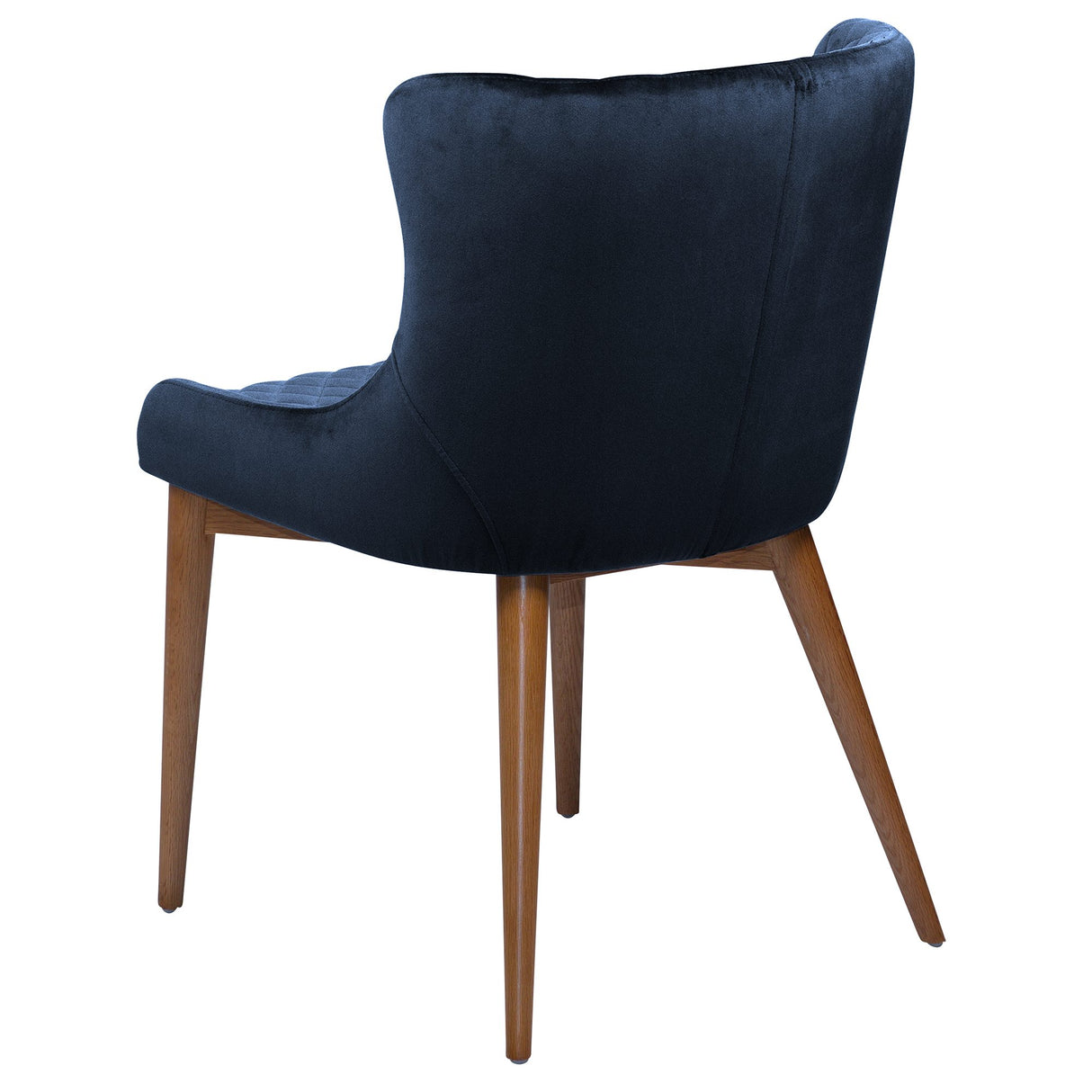 Vetro Stol Midnight Blue Velvet, Oak