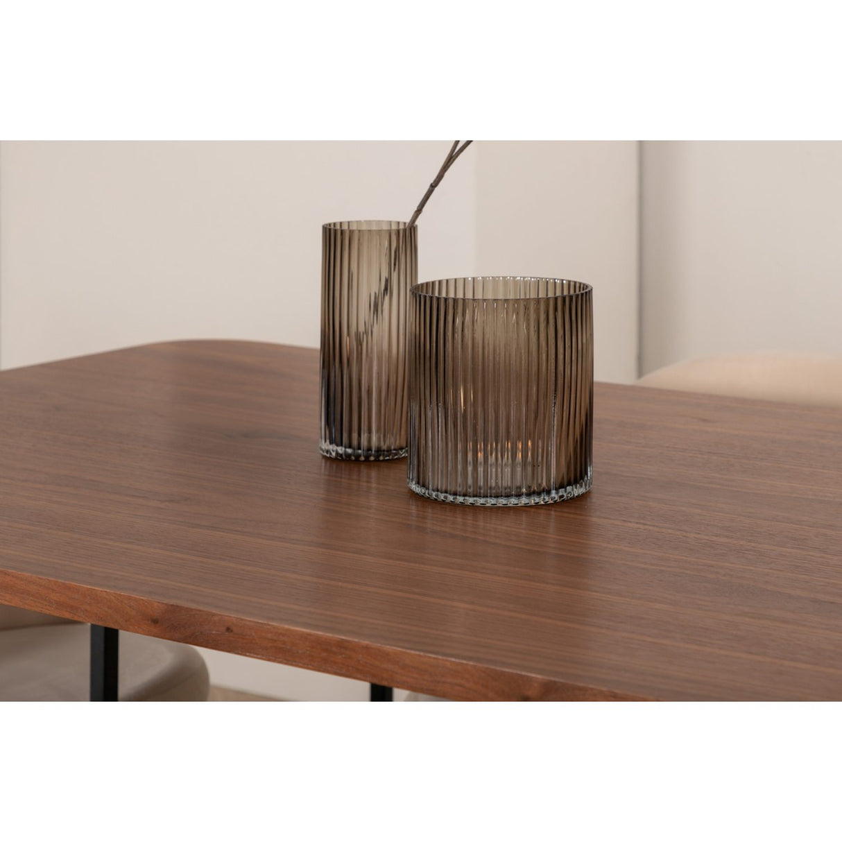 Uno, Velvet Rektangulär matgrupp Beige, Svart, Svart,Natur, 200 x 90