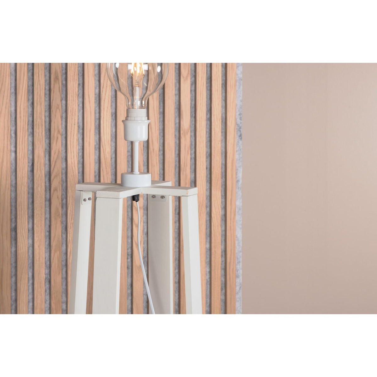 Avspark Golvlampa Vit