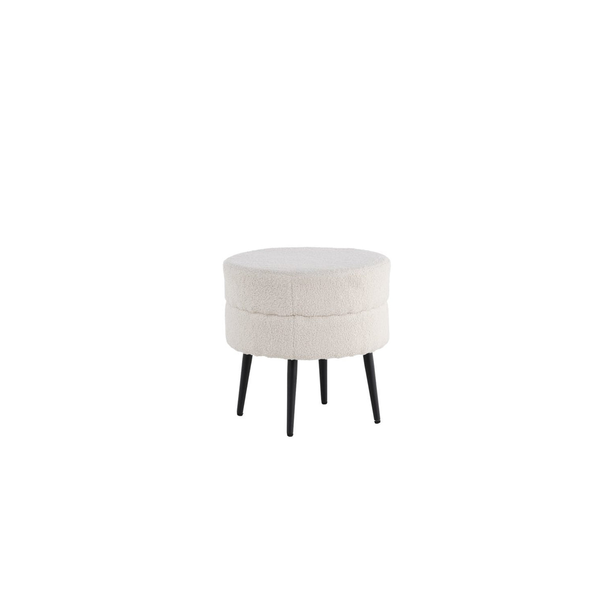 Pot Puff Svart, Polyester teddy