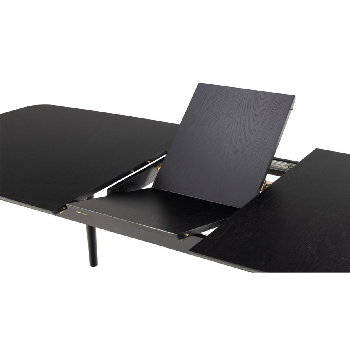 Århus Matbord 90x180-219cm ink. Iläggsskiva Svart