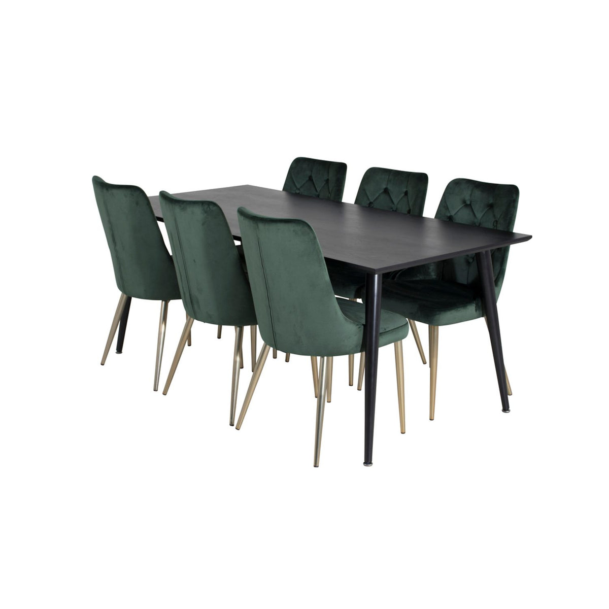 Dipp, Velvet Deluxe Rektangulär matgrupp