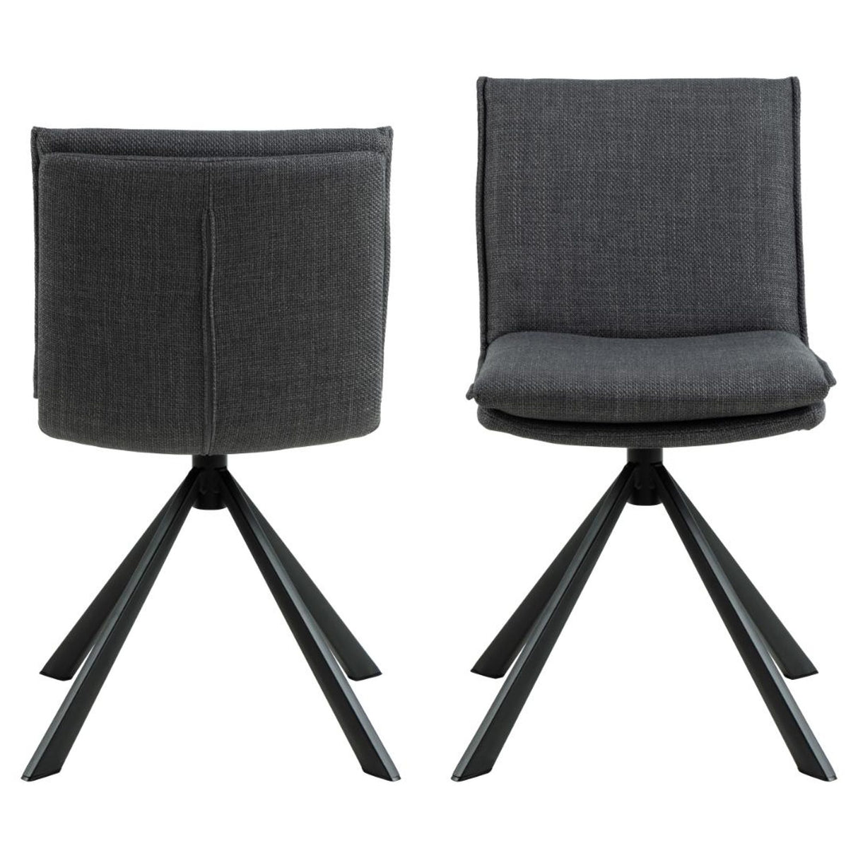 Cranston Matstol Basel tyg Mörkgrå