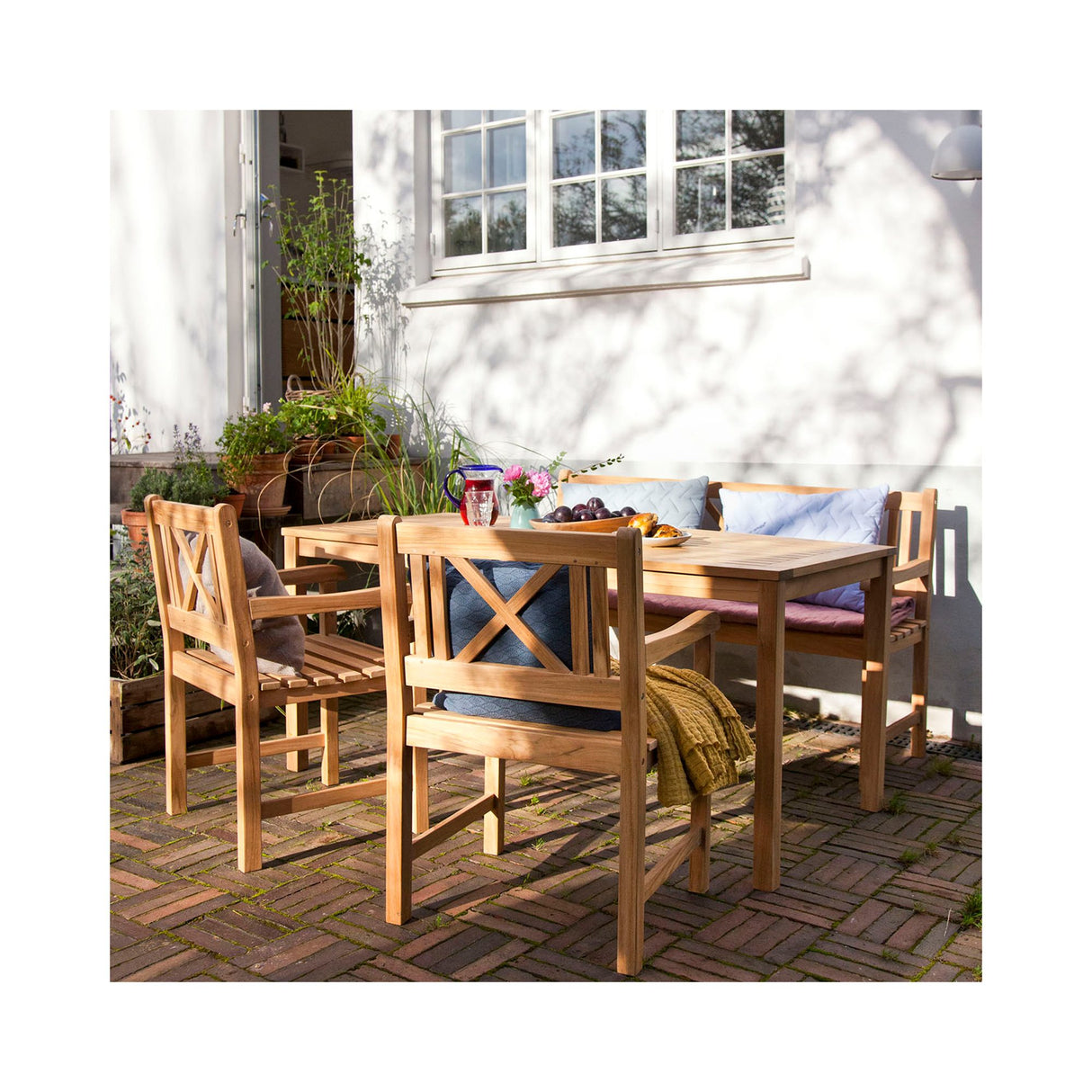 Rosenborg 165x80 cm Trädgårdsbord Teak