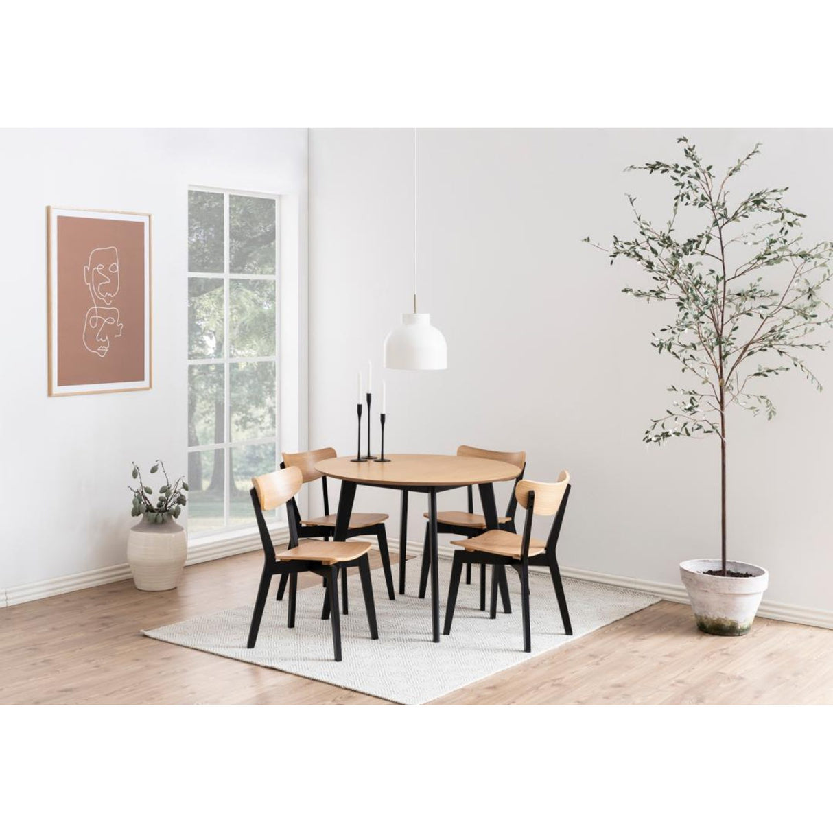 Alba Matgrupp 105 cm Lackad Ek