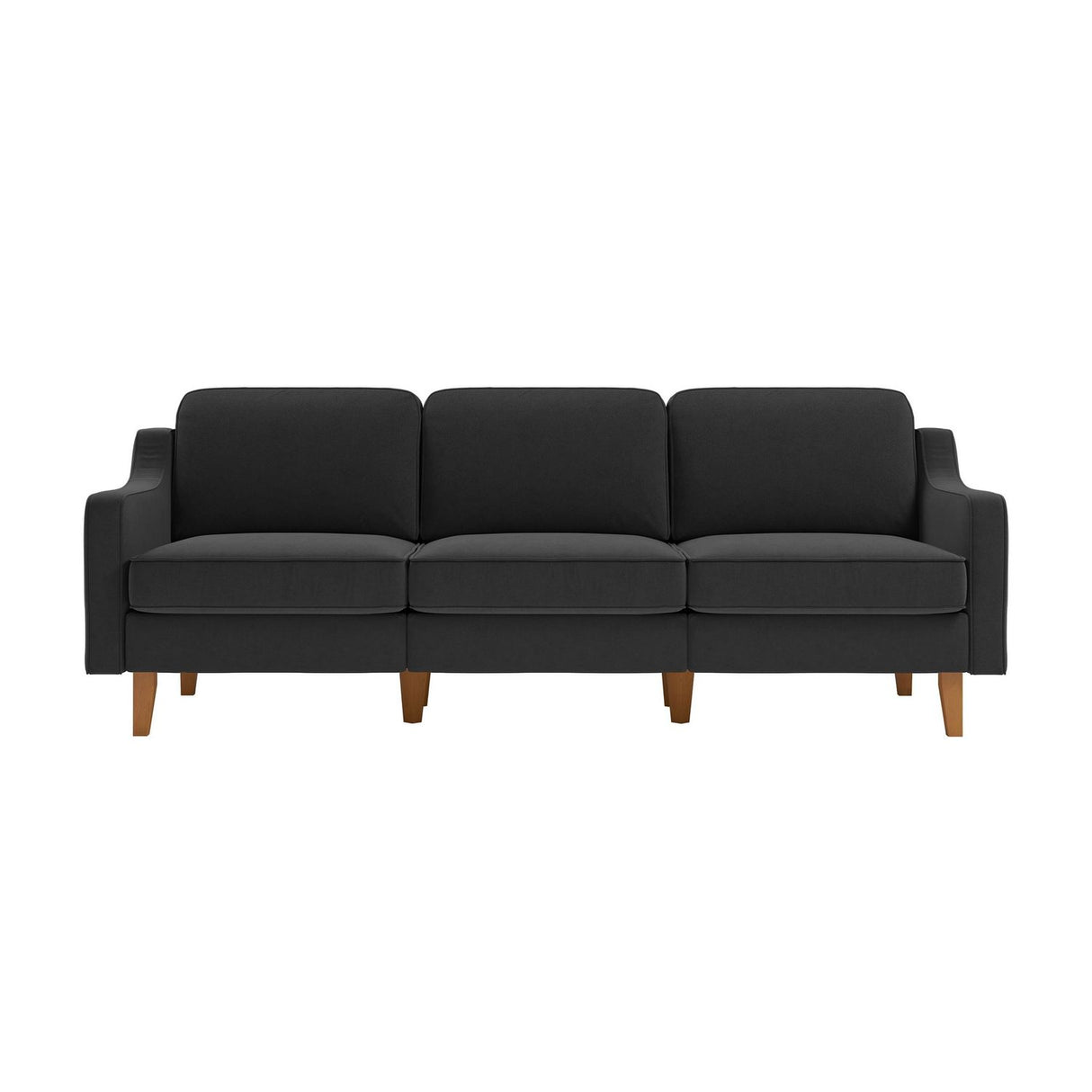 Kingston Extra (220 x 84 x 87 cm) 3-sitssoffa Nattgrå valnöt