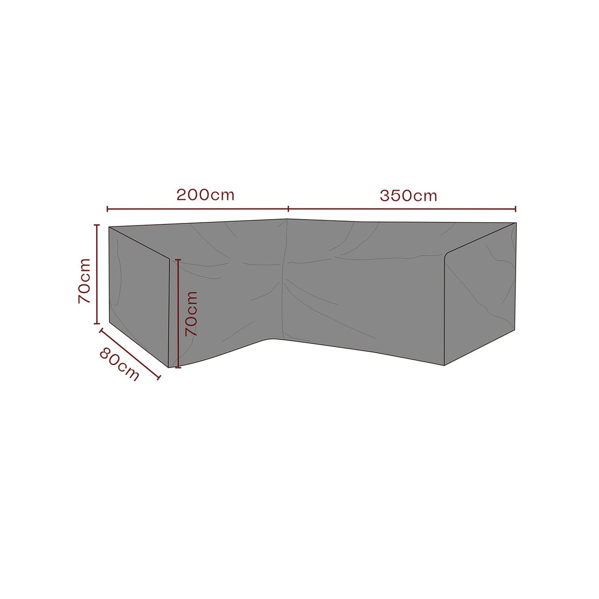 Möbelskydd till HörnSoffa Andas 350/200x80x70 cm