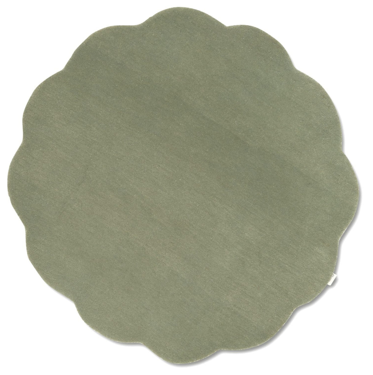 Shell Rund 120 cm Matta Grön