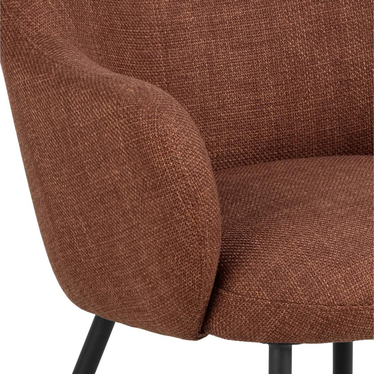 Leelee Loungefåtölj Basel tyg Terrakotta