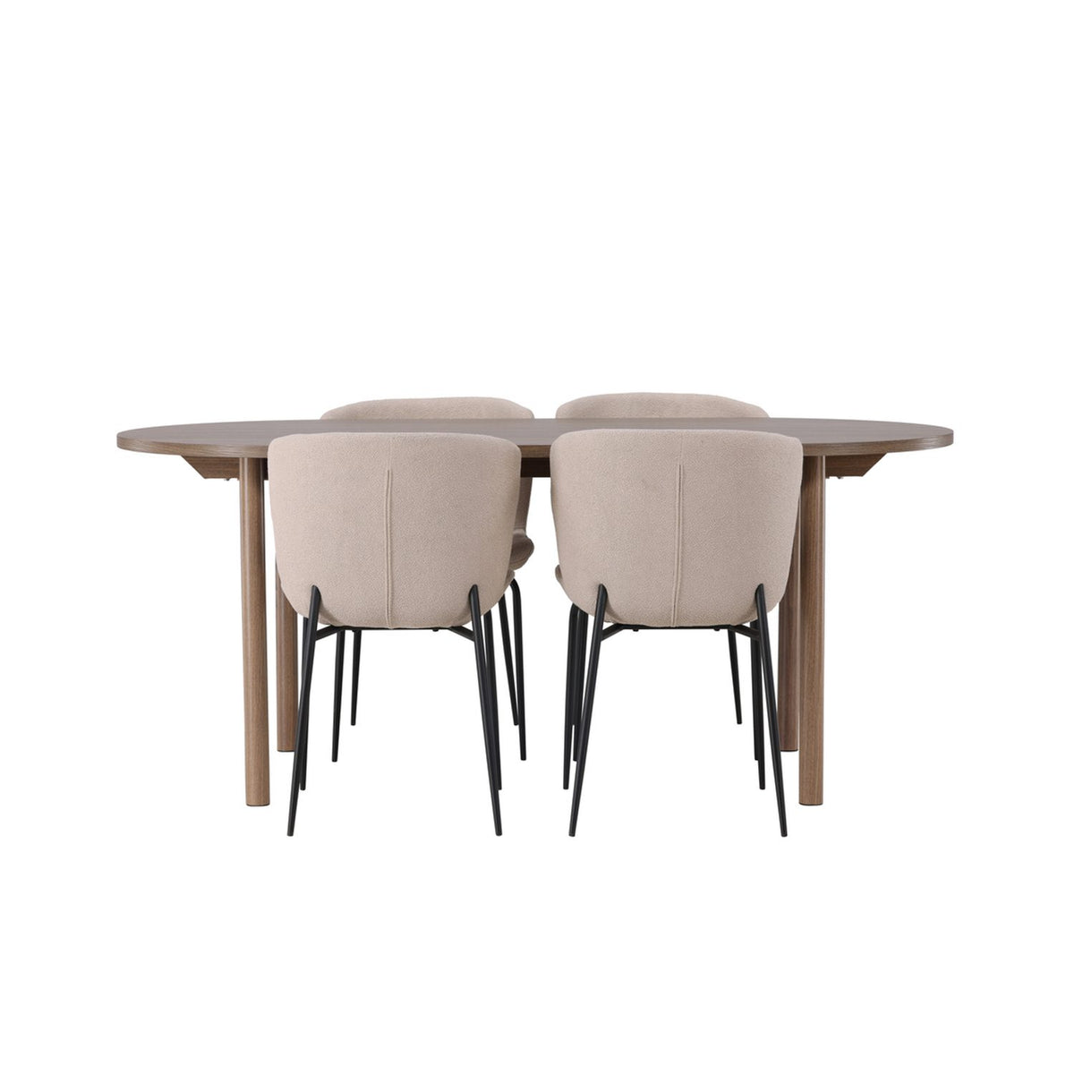 Andy, Modesto Oval matgrupp Beige,Svart, Natur, 180 x 90