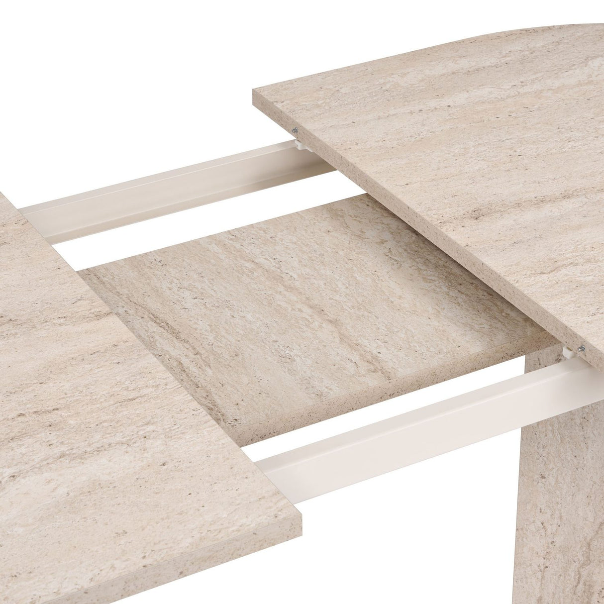 Amadeus Utdragbart matbord Travertine