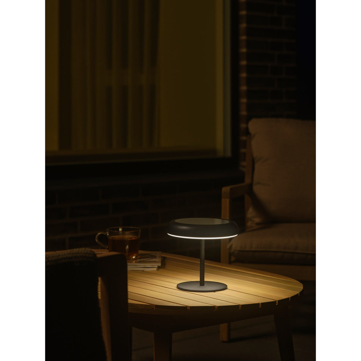 Elmer Solcell Uppladdningsbar Lampa Svart