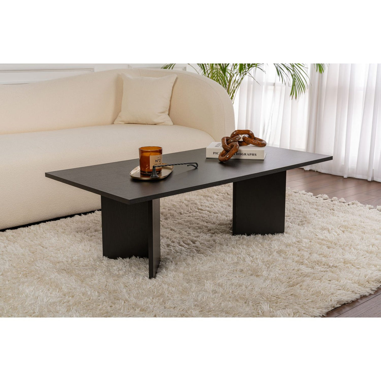 Rebecca Soffbord Wood Black