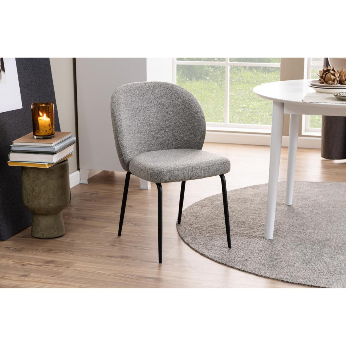 Macon Matstol Monza tyg Grå