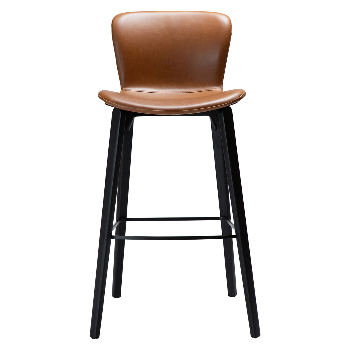 Paragon Barstol Vintage Light Brown Art.Leather, Black 75 cm