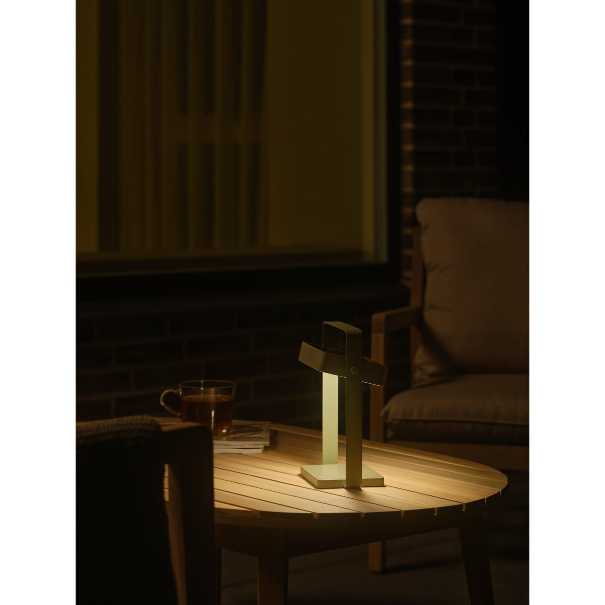 Uppladdningsbar Saulio Bordslampa Olivgrön