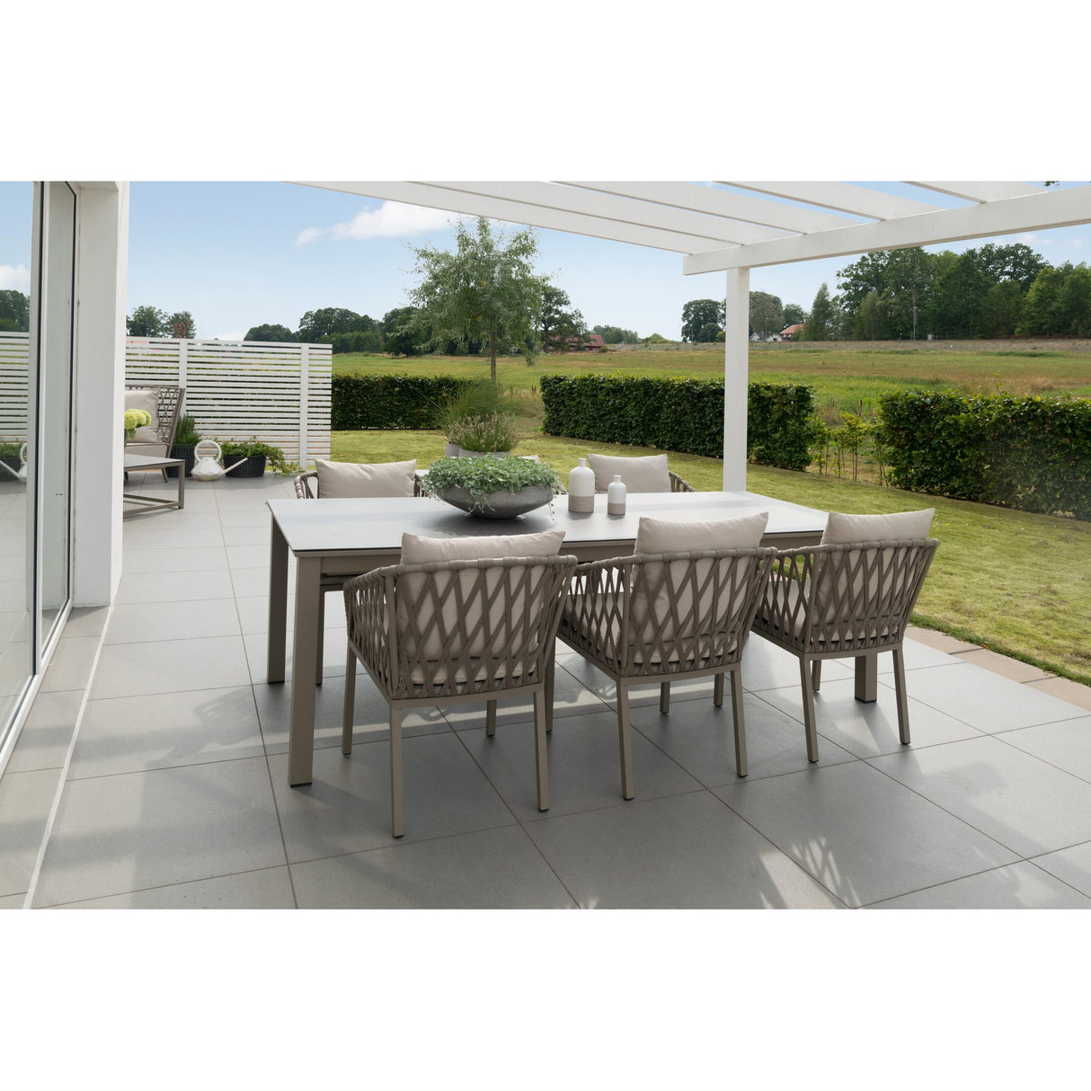 Jet Set Utestol Beige 2-pack