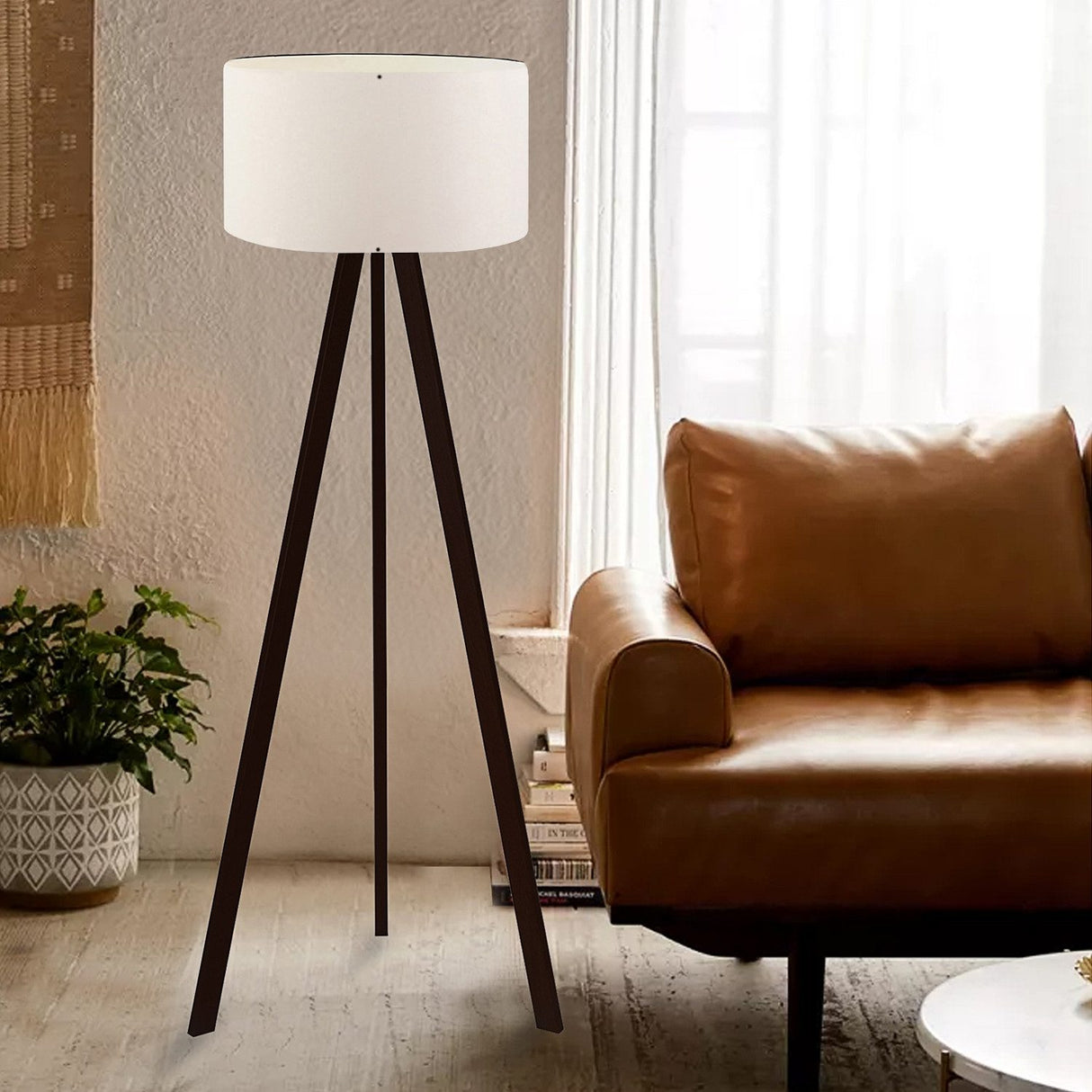 Hobart (21 x 38 cm) Creme Golvlampa