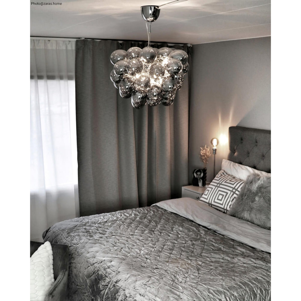 Gross 50 cm Taklampa Rökgrå