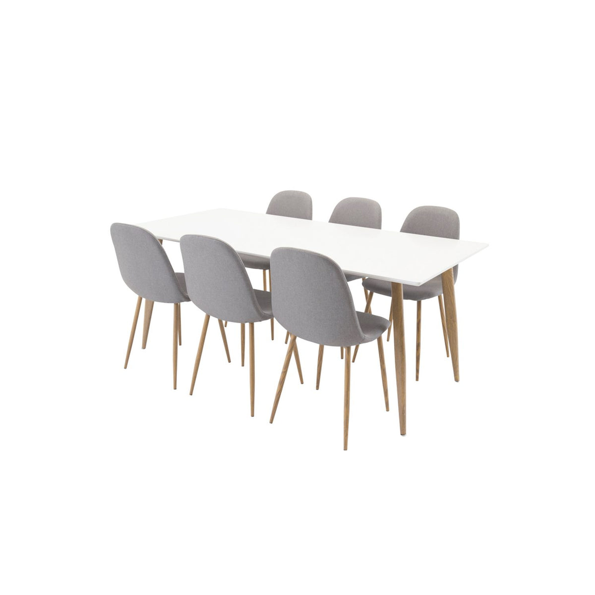 Polar, Polar Rektangulär matgrupp Natur, Natur,VIT, 180 x 90