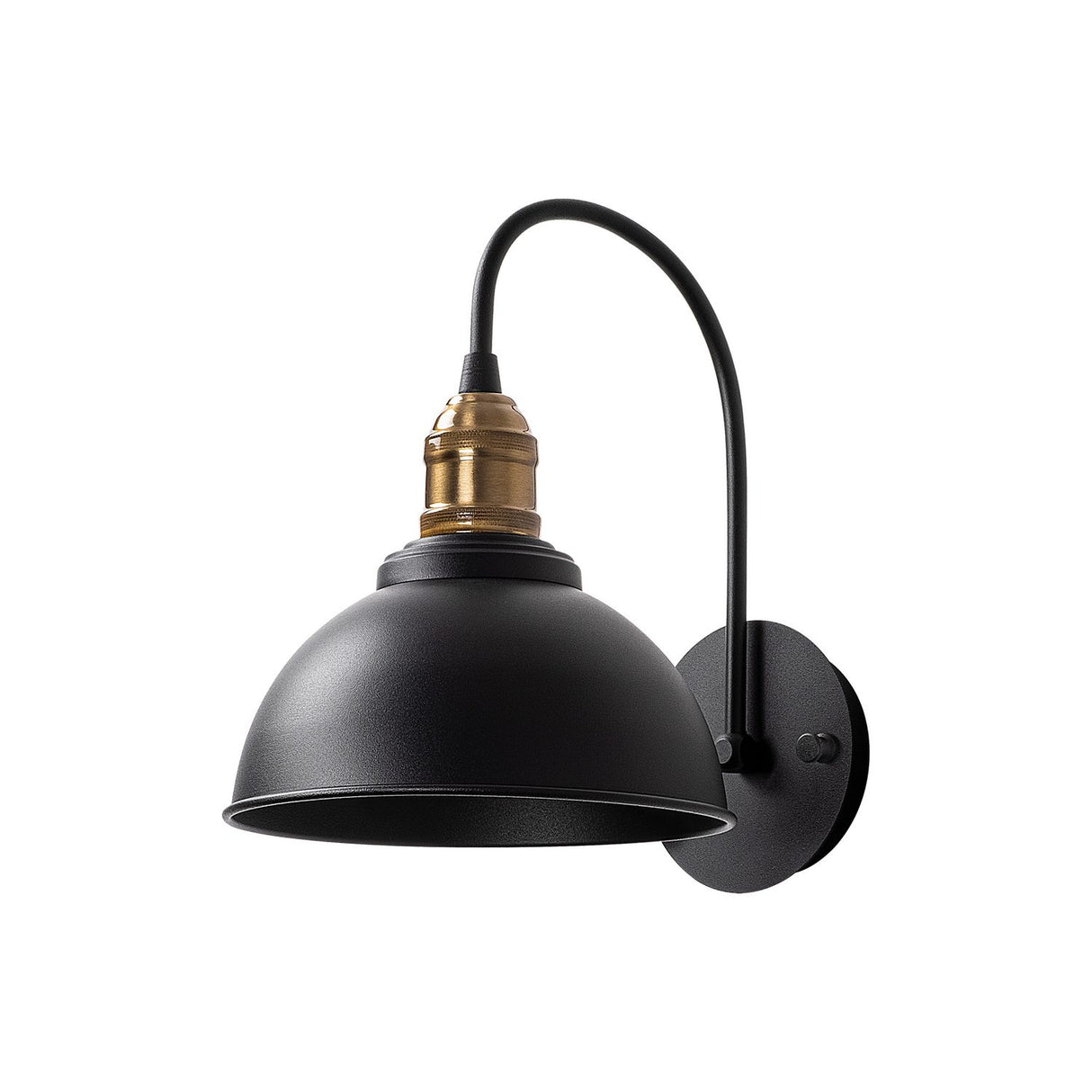 Gama Vägglampa Svart / Antik