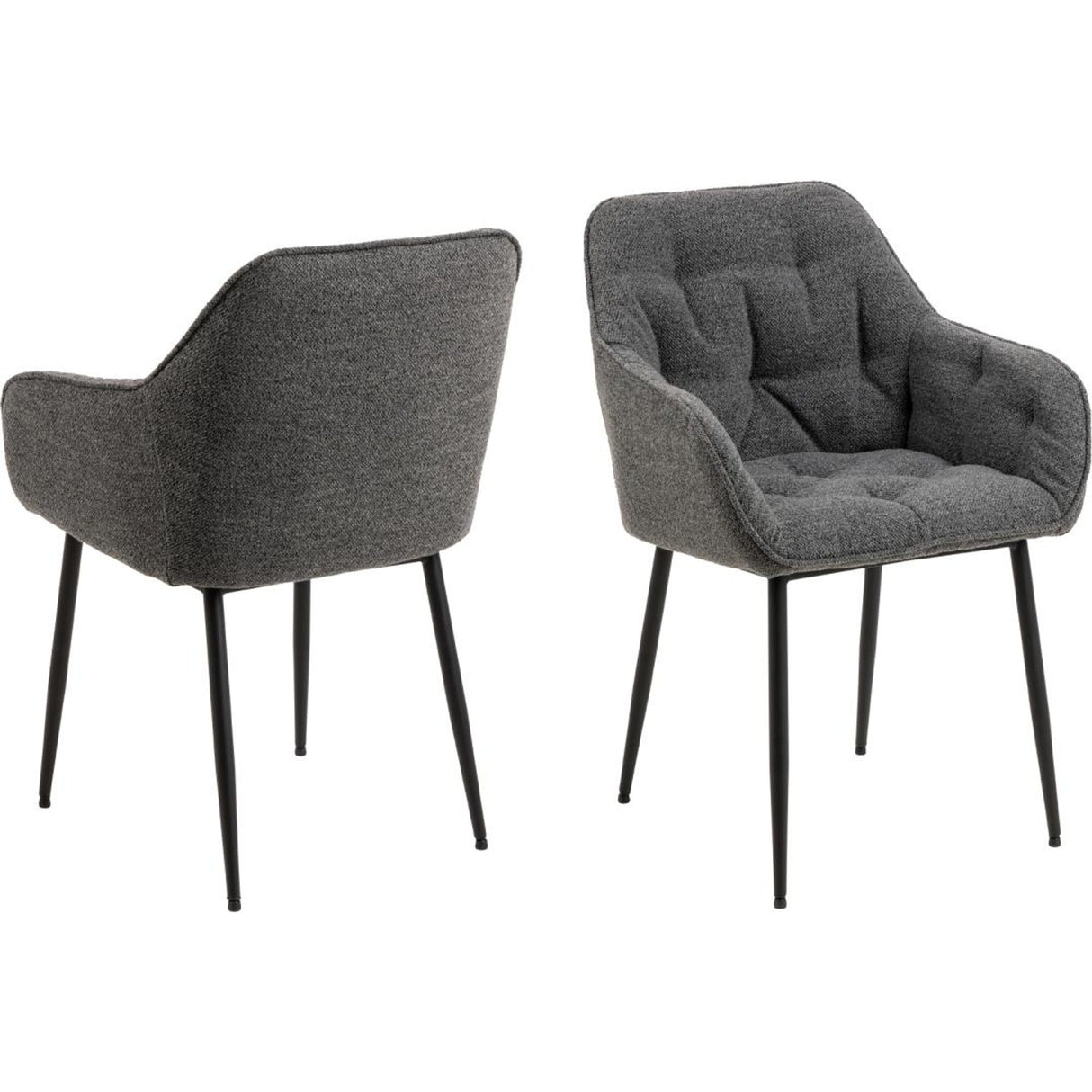 Toulon Karmstol Monza tyg Antracit